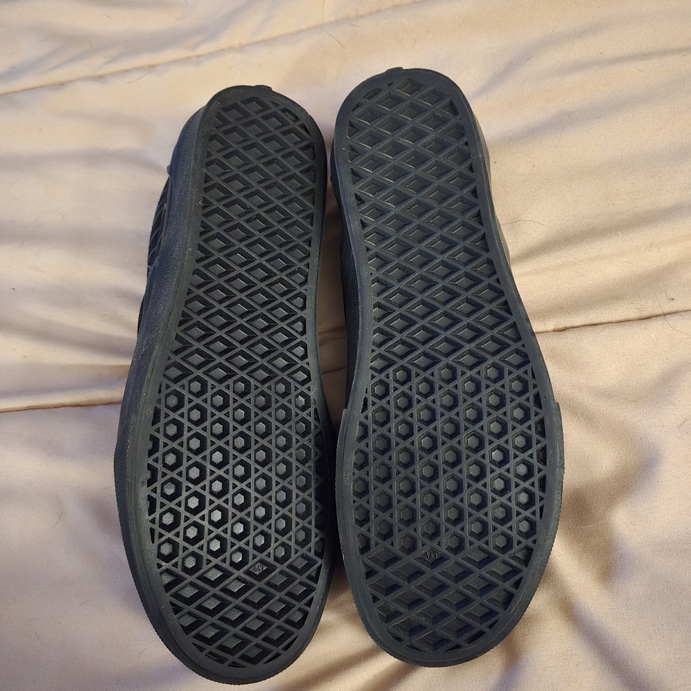 Vans Black and White Bat Print Sneakers - Picture 2 of 3